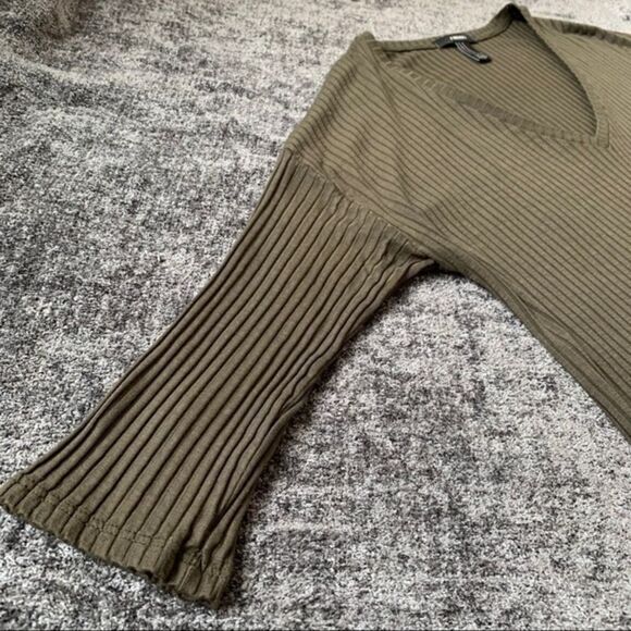 Forever 21 Tunic Hunter Green Medium Lined Fabric - Picture 2 of 7